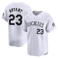 Colorado Rockies #23 Kris Bryant White KLUNKIM Home Limited Player Jersey