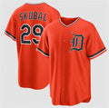 Detroit Tigers #29 Tarik Skubal Orange KLUNKIM Alternate Stitched Jersey