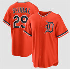 Detroit Tigers #29 Tarik Skubal Orange KLUNKIM Alternate Stitched Jersey
