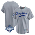 Los Angeles Dodgers Blank Player Gray KLUNKIM Game Limited Home World Series Meet Stitched Jerseys