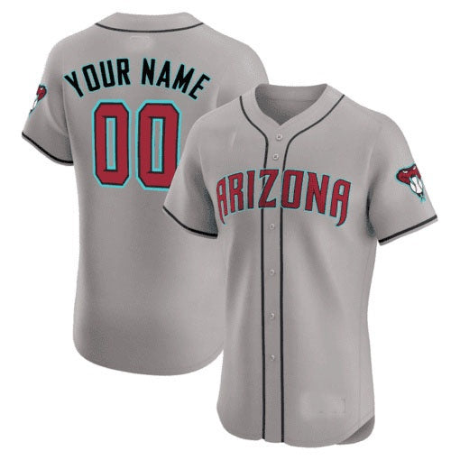 Custom Arizona Diamondbacks 2024 Flex Base Jersey - All Stitched-Gray KLUNKIM