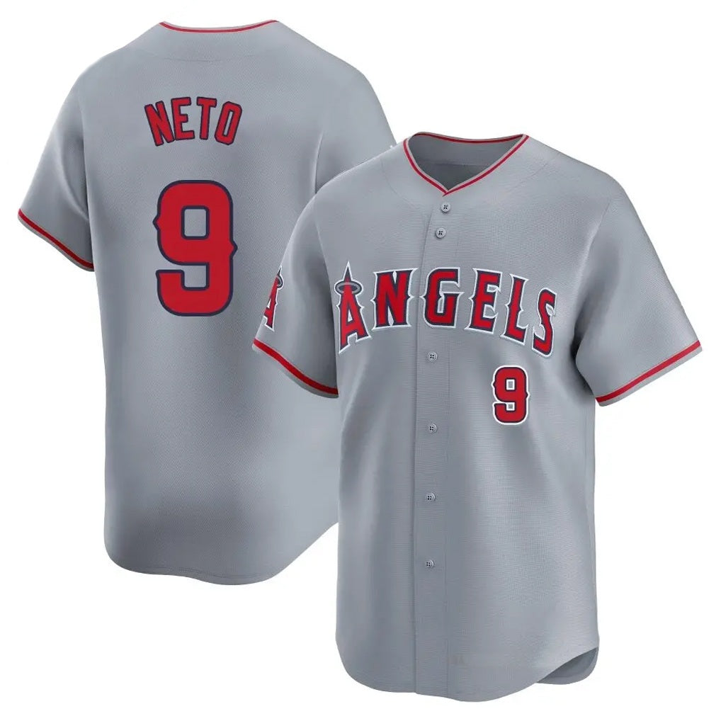 Los Angeles Angels #9 Zach Neto Player Gray KLUNKIM Home Limited Stitched Jerseys