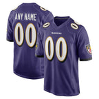Custom B.Ravens Purple KLUNKIM Game Jersey