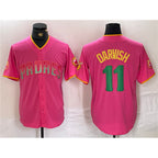 San Diego Padres #11 Yu Darvish Pink KLUNKIM Cool Base Stitched Jersey