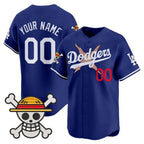 Custom Los Angeles Dodgers x One Piece Royal KLUNKIM Vapor Premier Limited Jersey - Stitched