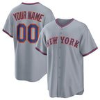 Custom New York Mets Active Player Gray KLUNKIM 2025 Limited Stitched Jersey