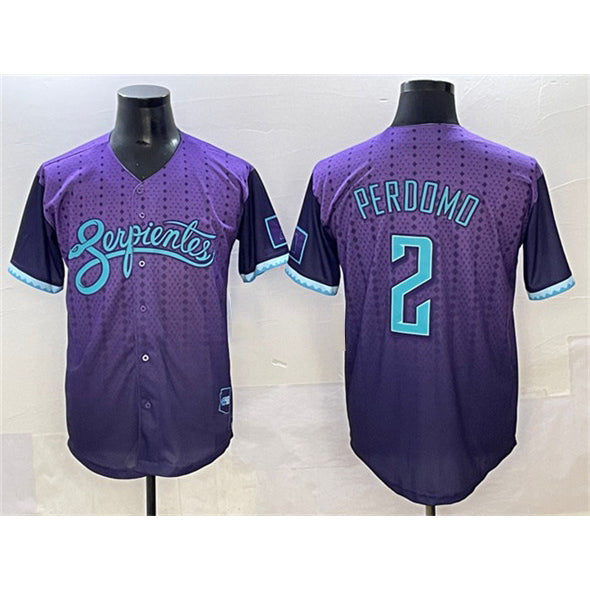 Arizona Diamondbacks #2 Geraldo Perdomo Purple KLUNKIM 2025 City Connect Limited Stitched Jersey