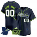 Custom Atlanta Braves Atliens Vapor Premier Limited Jersey V2 ¨C All Stitched-Navy KLUNKIM