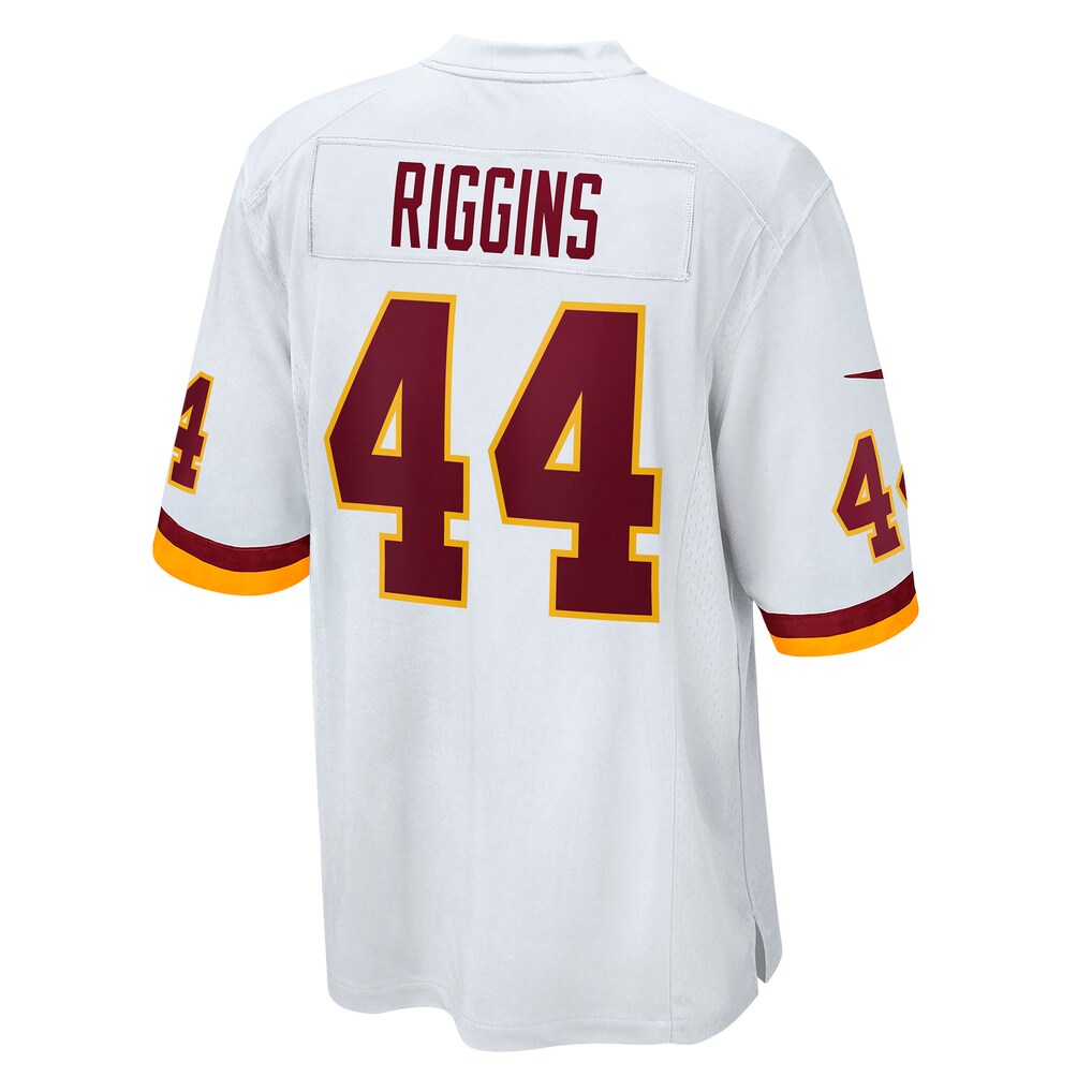 W.Football Team #44 John Riggins White KLUNKIM Retired Player Game Jersey