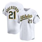 Oakland Athletics #21 Tyler Soderstrom White KLUNKIM Home Limited Player Jersey