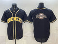 Milwaukee Brewers Team Big Logo 2026 Fashion Replica Black KLUNKIM Out Stitched Jersey