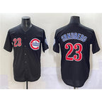 Chicago Cubs #23 Ryne Sandberg Black KLUNKIM Limited Stitched Jersey