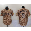 San Diego Padres #3 Jackson Merrill Camo KLUNKIM With PS Patch Cool Base Stitched Jersey