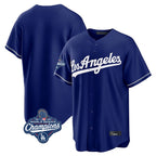 Los Angeles Dodgers Blank Player Royal KLUNKIM Game World Series Meet Stitched Jerseys