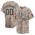 Custom Houston Astros USMC Alternate Vapor Premier Limited Jersey ¨C Desert KLUNKIM