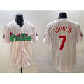 Philadelphia Phillies #7 Trea Turner White KLUNKIM Phanatic Cool Base Stitched Jersey