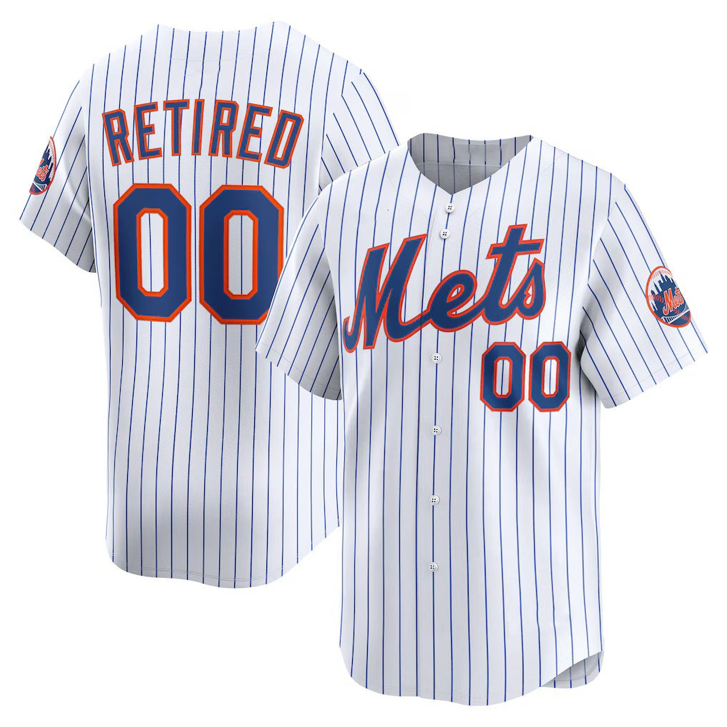 Custom New York Mets White KLUNKIM Home Limited Pick-A-Player Retired Roster Jersey