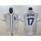 Los Angeles Dodgers #17 Shohei Ohtani White KLUNKIM Cool Base Stitched Jersey