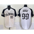New York Yankees #99 Aaron Judge White Black KLUNKIM 'Gothic Legacy Edition' Vapor Premier Limited Stitched Jersey