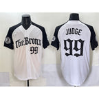 New York Yankees #99 Aaron Judge White Black KLUNKIM 'Gothic Legacy Edition' Vapor Premier Limited Stitched Jersey