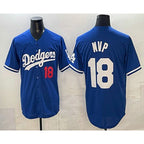 Los Angeles Dodgers #18 Yoshinobu Yamamoto MVP Blue KLUNKIM Limited Stitched Jersey