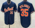 Detroit Tigers #35 Justin Verlander Navy KLUNKIM Limited Jersey