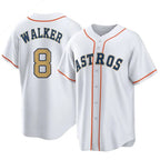 Houston Astros #8 Christian Walker Player Gold KLUNKIM Collection Game Home Stitched Jerseys