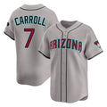 Arizona Diamondbacks #7 Corbin Carroll Player Gray KLUNKIM Road Limited Home Game Stitched Jerseys
