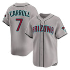 Arizona Diamondbacks #7 Corbin Carroll Player Gray KLUNKIM Road Limited Home Game Stitched Jerseys