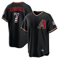 Arizona Diamondbacks #7 Corbin Carroll Player Black KLUNKIM USA 250 Fourth of July Game Home Stitched Jerseys