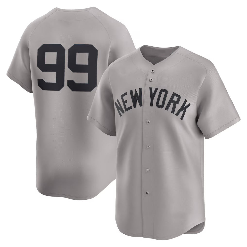 New York Yankees #99 Aaron Judge Gray KLUNKIM Road Limited Player Jersey