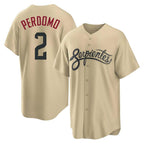 Arizona Diamondbacks #2 Geraldo Perdomo Player Tan KLUNKIM City Connect Home Game Stitched Jerseys
