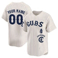 Custom Chicago Cubs Special Vapor Premier Limited Jersey ¨C All Stitched-Cream Pinstripe KLUNKIM