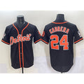 Detroit Tigers #24 Miguel Cabrera Black KLUNKIM With Patch Cool Base Stitched Jersey