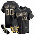 Custom Los Angeles Dodgers Armed Forces Day Vapor Premier Limited Jersey ¨C Black KLUNKIM