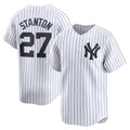 New York Yankees #27 Giancarlo Stanton White KLUNKIM Home Limited Player Jersey