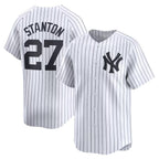 New York Yankees #27 Giancarlo Stanton White KLUNKIM Home Limited Player Jersey