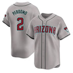 Arizona Diamondbacks #2 Geraldo Perdomo Player Gray KLUNKIM Road Limited Home Game Stitched Jerseys