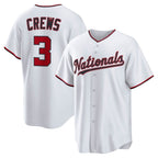 Washington Nationals #3 Dylan Crews White KLUNKIM Home Replica Jersey