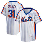 New York Mets #31 Mike Piazza White KLUNKIM Home Cooperstown Collection Player Jersey