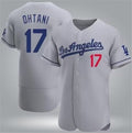 Los Angeles Dodgers #17 Shohei Ohtani Gray KLUNKIM Flex Base Stitched Jersey