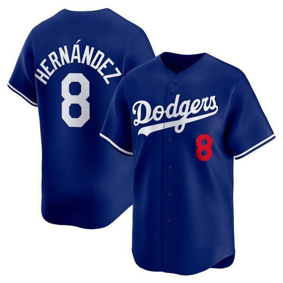 Los Angeles Dodgers #8 Enrique Hernandez Royal KLUNKIM Limited Stitched Jersey