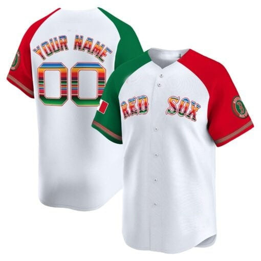 Custom Boston Red Sox Mexico White KLUNKIM Vapor Premier Limited Jersey ¨C Aiternate