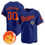 Custom Los Angeles Dodgers x Dragon Ball Royal KLUNKIM Vapor Premier Limited Jersey - Stitched