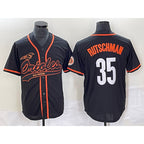 Baltimore Orioles #35 Adley Rutschman Black KLUNKIM Cool Base Stitched Jersey