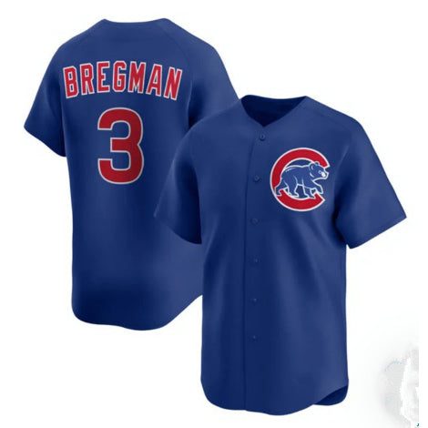 Chicago Cubs #3 Alex Bregman Royal KLUNKIM Limited Stitched Jersey