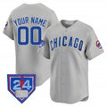 Custom Chicago Cubs 2024 Spring Training Patch Vapor Premier Limited Jersey V2 ¨C Gray KLUNKIM
