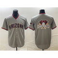 Arizona Diamondbacks Gray KLUNKIM Team Big Logo Cool Base Stitched Jerseys