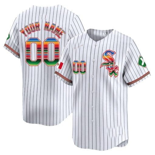 Custom Chicago White Sox Mexico Vapor Premier Limited Jersey V2- White 2 KLUNKIM