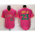 San Diego Padres #23 Fernando Tatis Jr. Pink KLUNKIM Cool Base Stitched Jerseys
